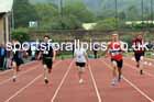Boys 100 metres, 2025 Northumberland Schools Track and Fields, Wentworth, Hexham. Photo: David T. Hewitson/Sports for All Pics